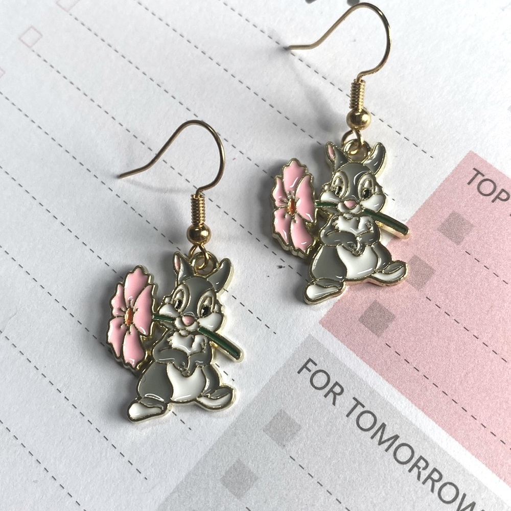 New Thumper Bunny Disney Character Earrings - Picture 2 of 5